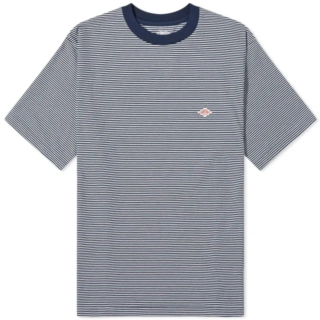 Quick Danton Men's Fine Stripe T-Shirt Navy/White