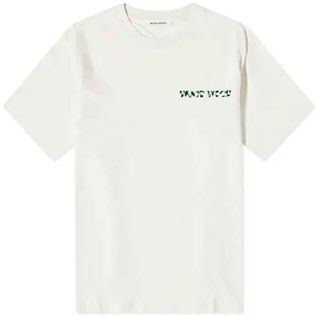 Wood Wood Men's Bobby Logo T-Shirt Light Grey