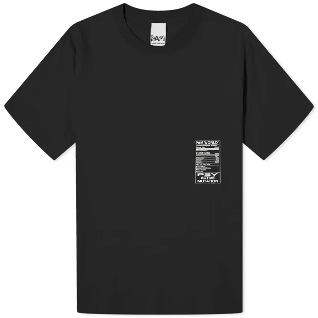 P.A.M. Men's Nutrition T-Shirt Black
