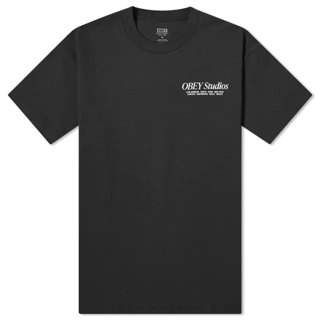 Obey Men's Studios T-Shirt Black