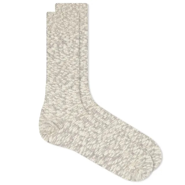 Anonymous Ism Light Slub Crew Sock - Khaki
