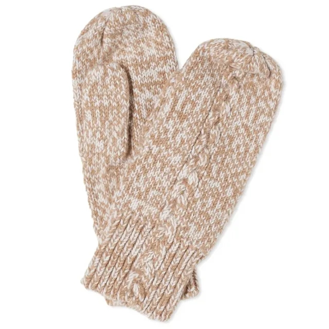 Holzweiler Women's Mio Cable Mittens Brown Mix