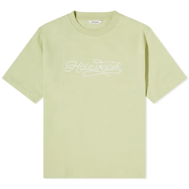 Holzweiler Women's Kjerag Embroidery T-Shirt Light Green