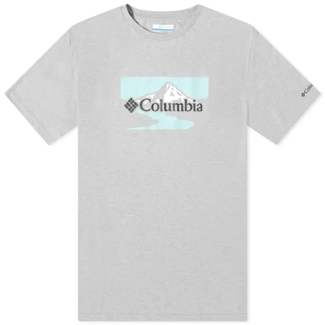Columbia Path Lake Graphic T-Shirt - Grey - Size M - Grey