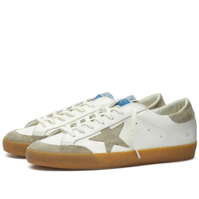 Golden Goose Men's Super-Star Leather Sneaker Milky/Taupe