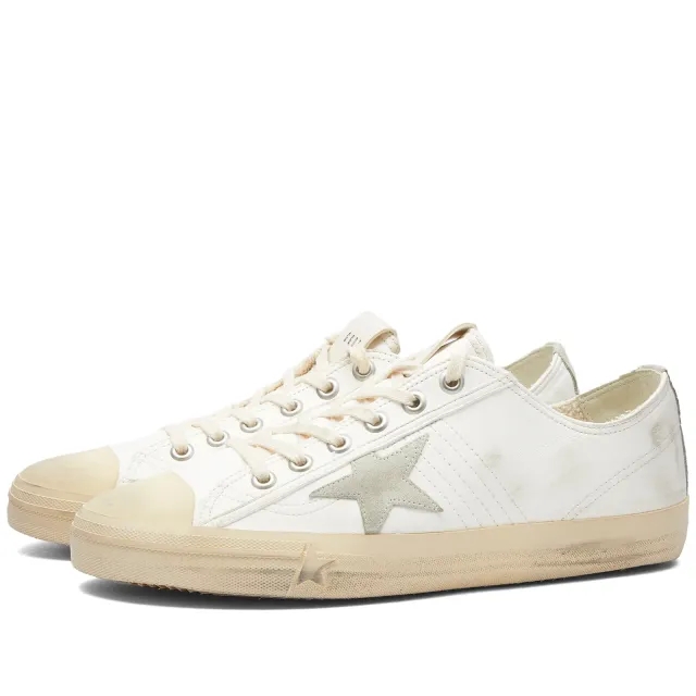 Golden Goose Men's V-Star Leather Sneaker White/Ice