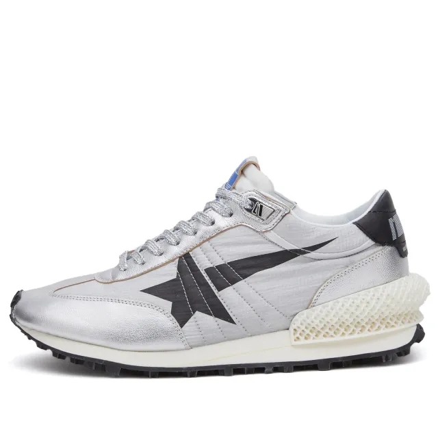 Golden Goose Men's Marathon Runner Sneaker Silver/Black