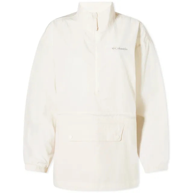 Columbia Women's Paracutie Anorak Windbreaker Chalk