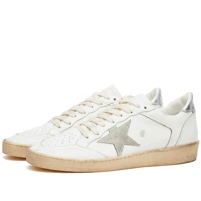 Golden Goose Women's Ball Star Sneaker White/Ice/Silver