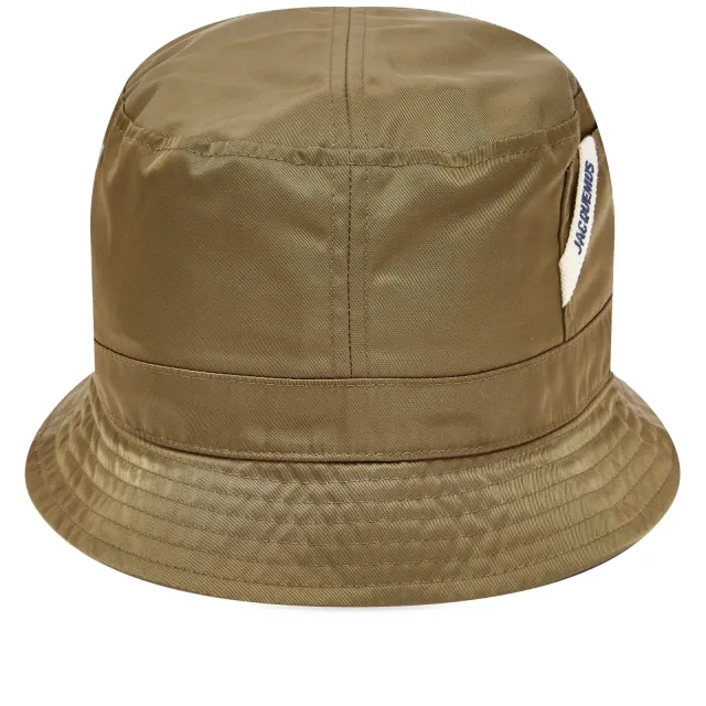Jacquemus Men's Le Bob Ovalie Bucket Hat Khaki