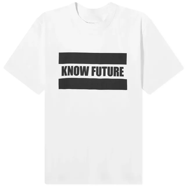 Sacai Men's Know Future T-Shirt White
