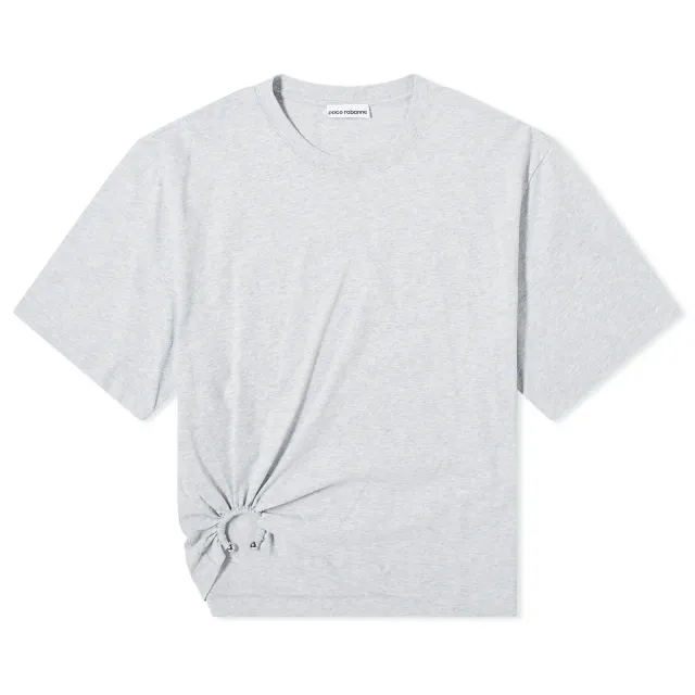 Paco Rabanne Women's Crop T-Shirt Grey