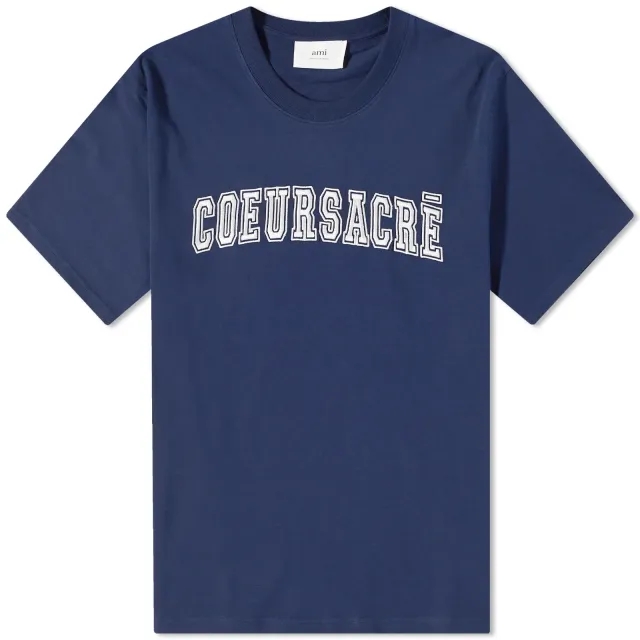 AMI Paris AMI Coeur Sacre T-Shirt Nautic Blue