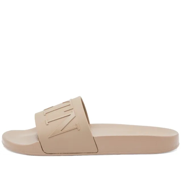 Valentino Men's VLTN Pool Slide Brown