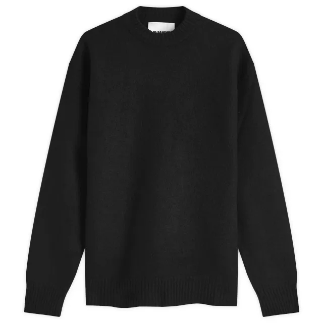 Jil Sander Men's Merino Crew Sweat Black