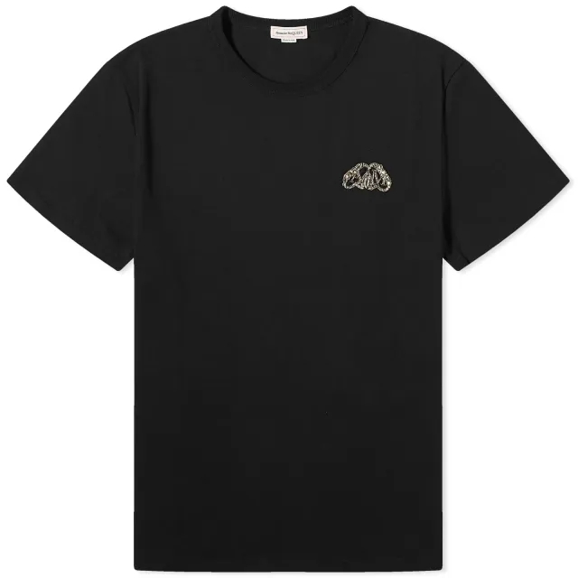 Alexander McQueen Men's Seal Logo T-Shirt Black
