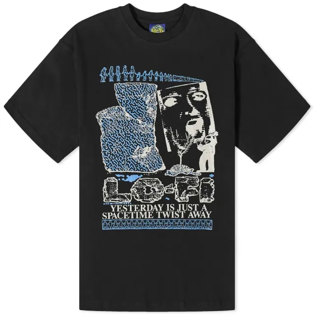 Lo-Fi Men's Yesterday T-Shirt Black