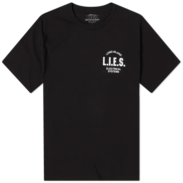 L.I.E.S. Records Men's Classic Logo T-Shirt Black