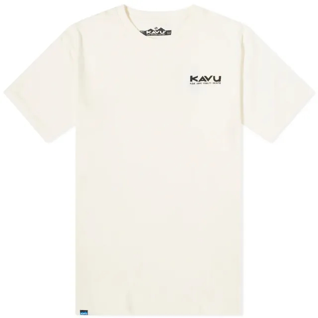 KAVU Men's Klear Above Etch Art T-Shirt Off White