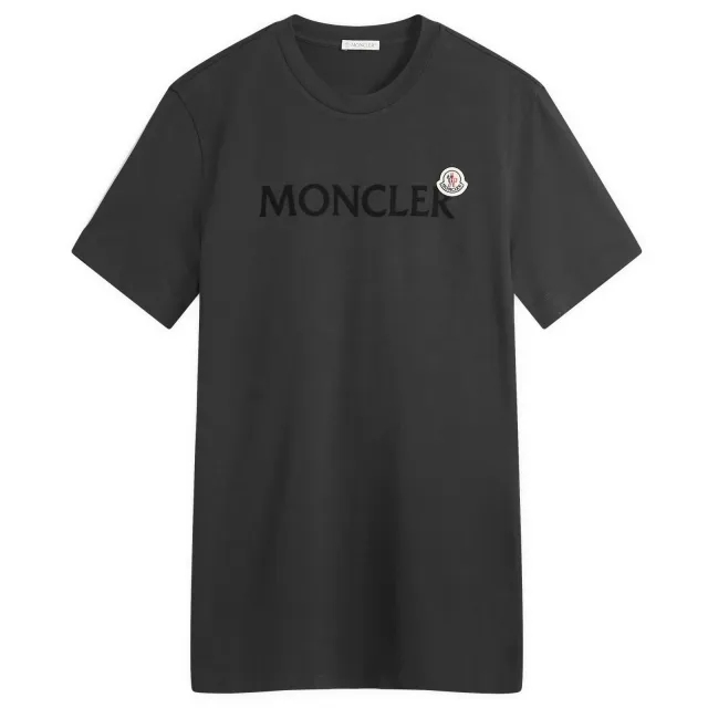 Moncler Men's Varsity Logo T-Shirt Black