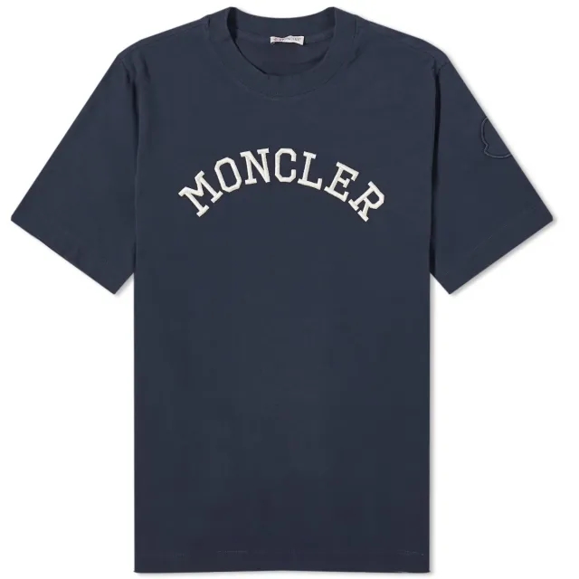Moncler Men's Arch Logo T-Shirt Navy