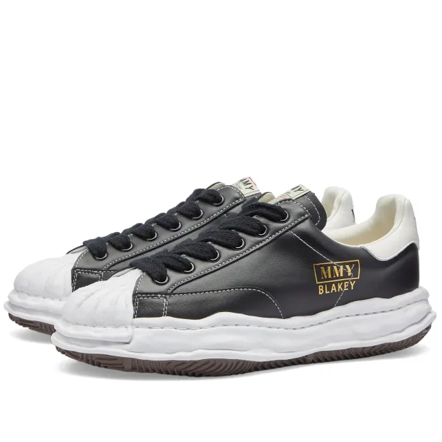 Maison MIHARA YASUHIRO Men's Blakey Low Leather Sneaker Black