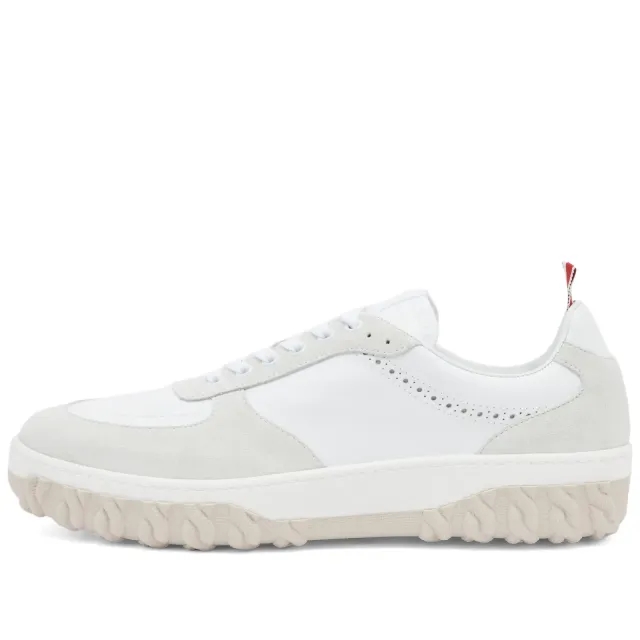 Thom Browne Men's Letterman Trainer Tonal White Fun Mix