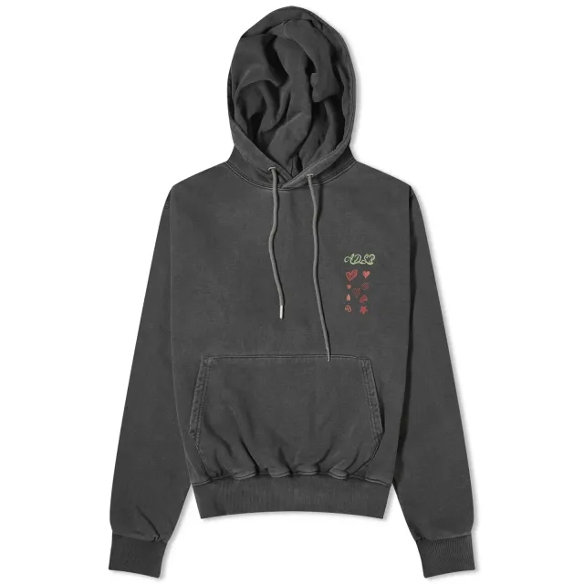 Andersson Bell Women's Hearts Card Hoodie Charcoal