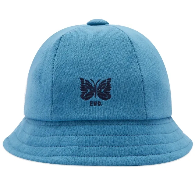 END. x Needles Men's 'Indigo Wash' Bucket Hat