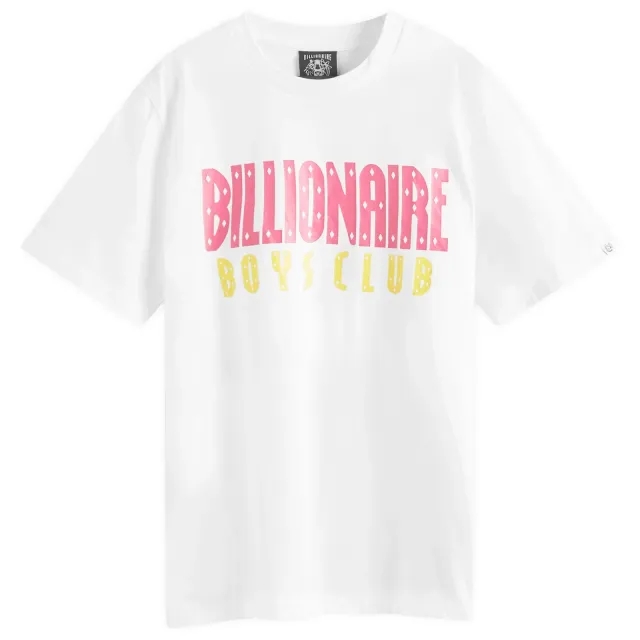 Billionaire Boys Club Men's Straight Logo T-Shirt White