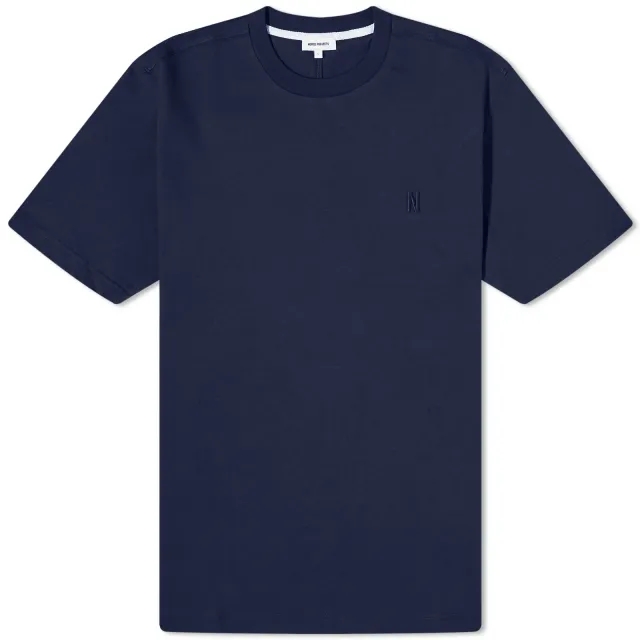 Norse Projects Men's Johannes N Logo T-Shirt Dark Navy