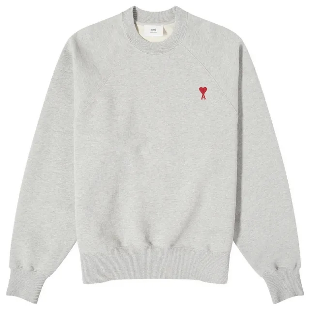 AMI Paris AMI Small ADC Crew Sweat Grey