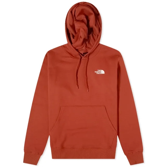 The North Face Back Print Graphic Fleece Hoodie In Brown