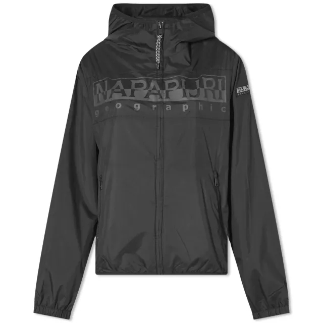 Napapijri Women's Rainforest Nylon Windbreaker Jacket Black