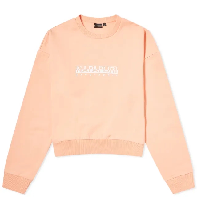 Napapijri Women's Box Cropped Sweat Pink Salmon