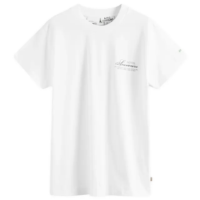 A.P.C. Men's x JJJJound Hotel Souvenirs T-Shirt White