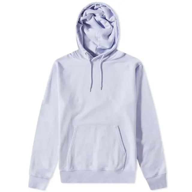 Asics Colorful Standard Men's Classic Organic Popover Hoodie Soft Lavender