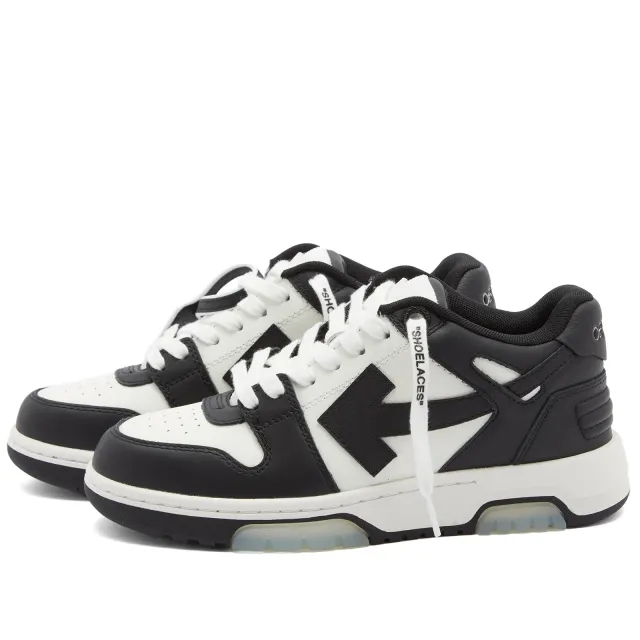 Off-White Women's Out Off Office Calf Leather Sneakers Black