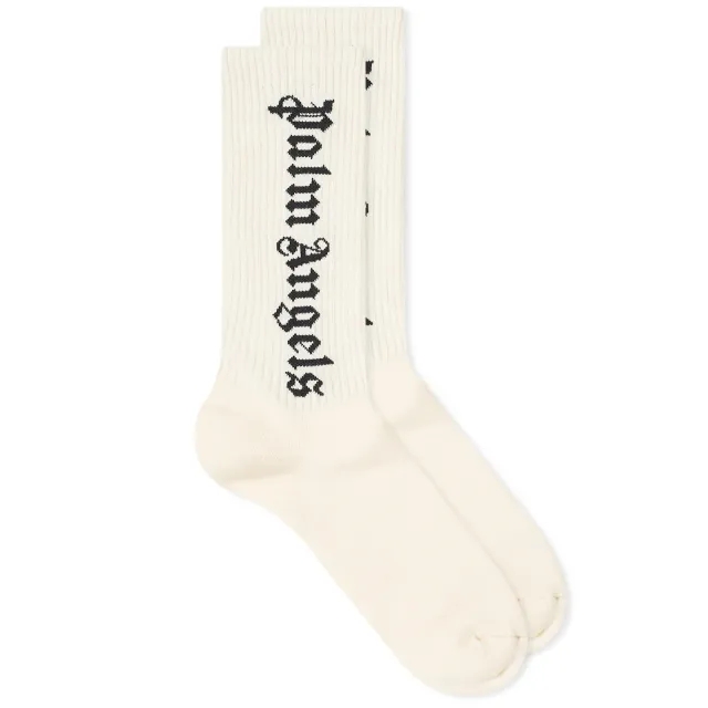 Palm Angels Men's Classic Logo Socks Butter