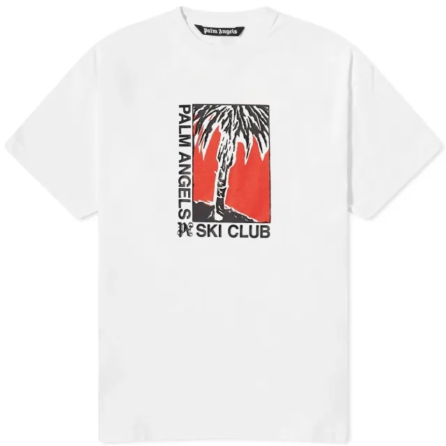 Palm Angels Women's Palm Ski Club Loose T-Shirt White