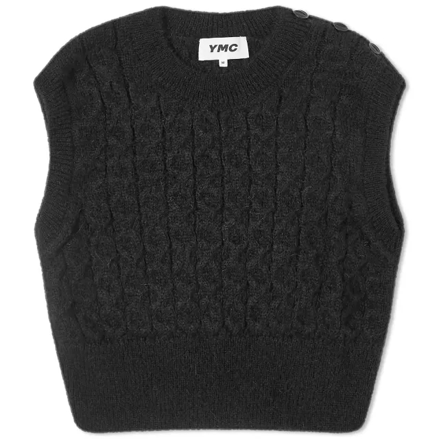 YMC Women's Farrow Knitted vest Black