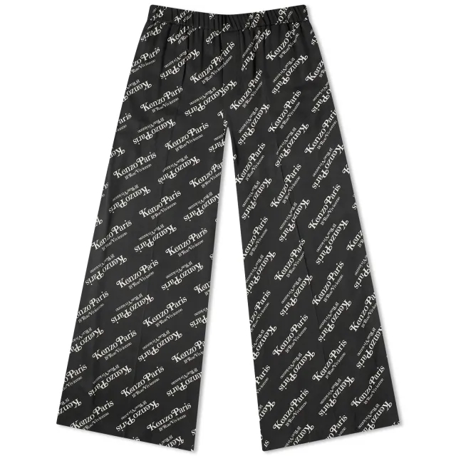 Kenzo Women's Verdy Logo Pajama Pants Black