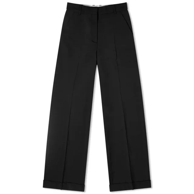Kenzo Women's Solid Tailored Trousers Black