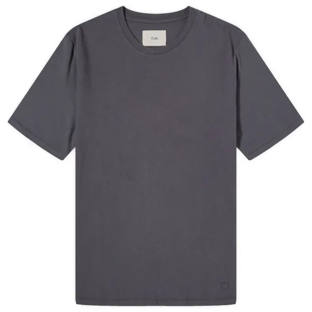 Folk Men's Contrast Sleeve T-Shirt Graphite