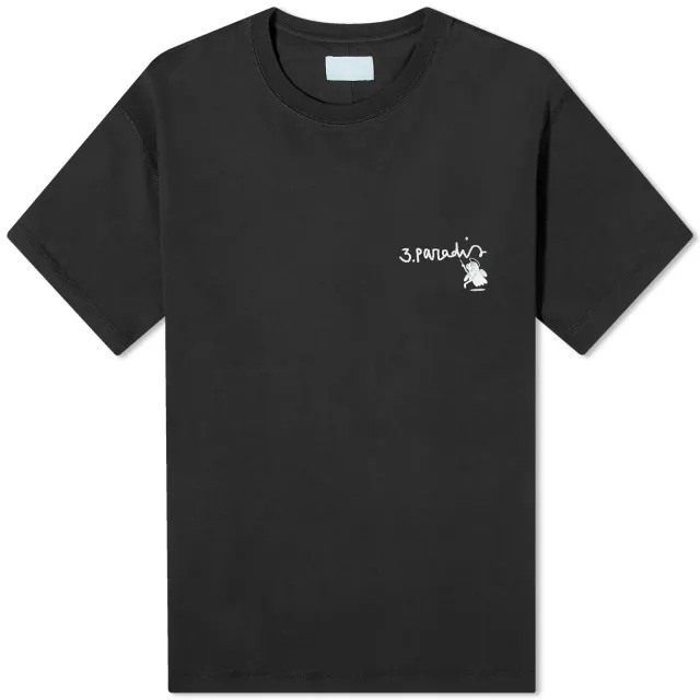 3.Paradis Men's x Edgar Plans Chalkboard T-Shirt Black