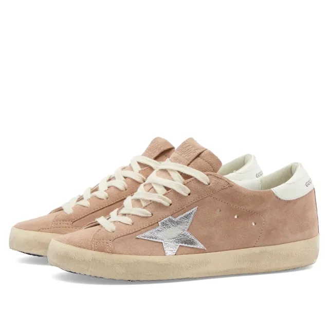 Golden Goose Women's Super Star Sneaker Pink/Silver
