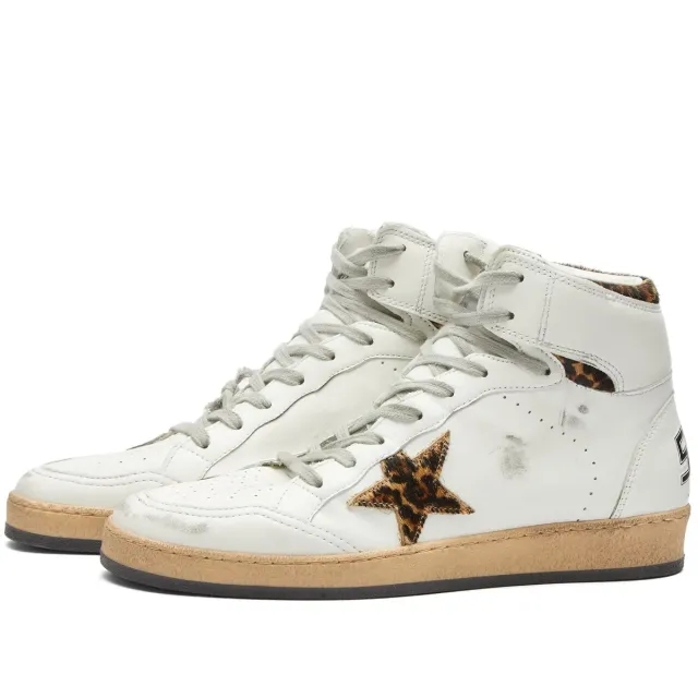 Golden Goose Women's Sky Star Sneaker White/Beige/Brown