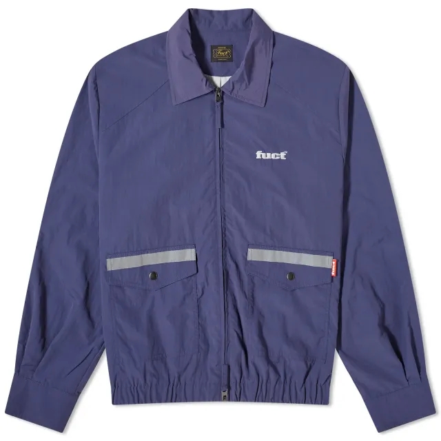 FUCT Men's 3M Stripes Bomber Jacket Patriot Blue