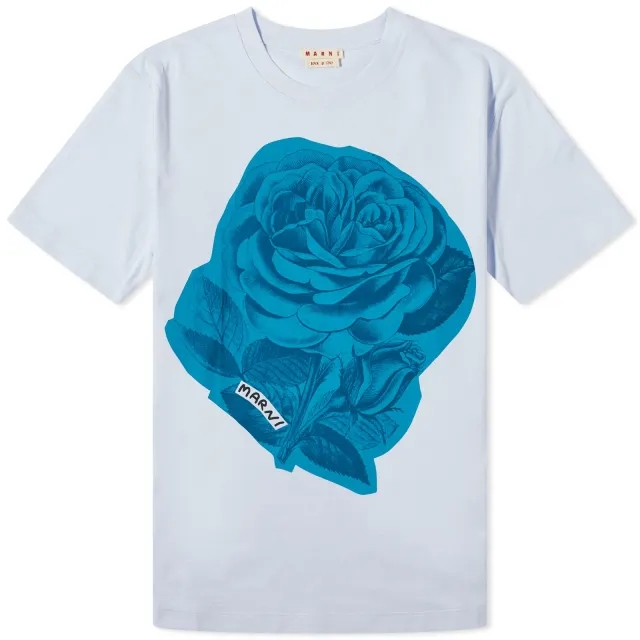 Marni Women's T-Shirt Light Blue