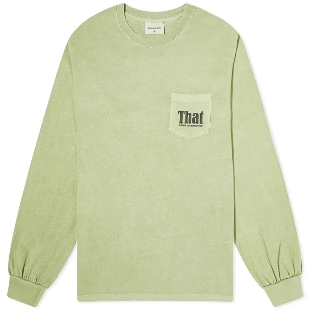 thisisneverthat Men's That Pocket Long Sleeve T-Shirt Olive